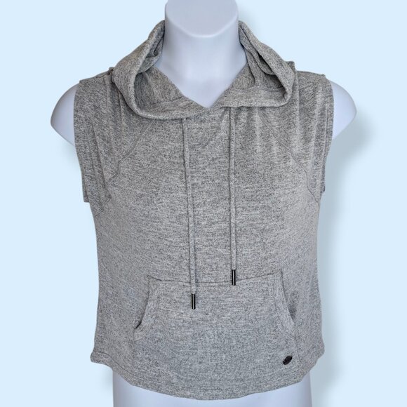 Donna Karan Active Grey Sleeveless Hoodie - Picture 1 of 9
